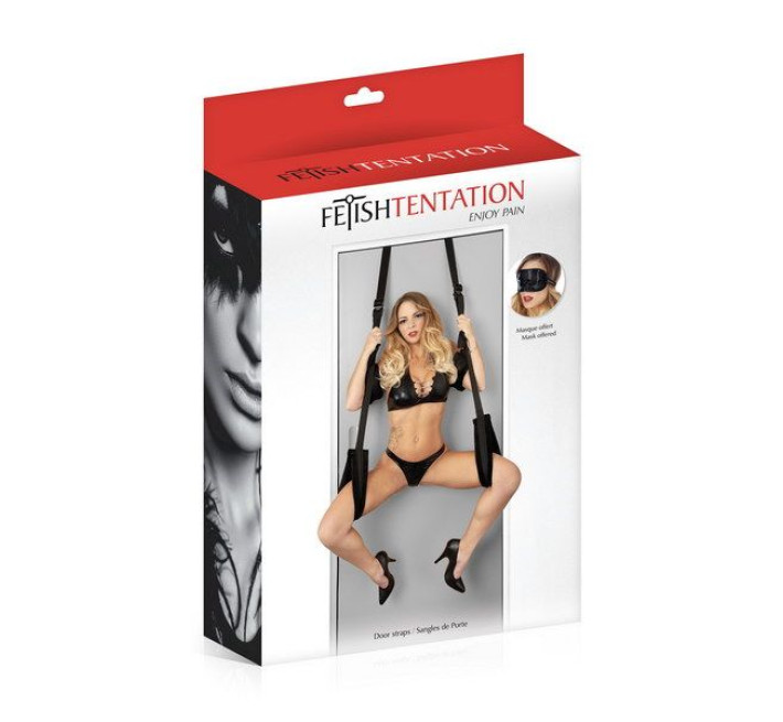 Секс-качели на дверь Fetish Tentation Door Straps с маской на глаза
