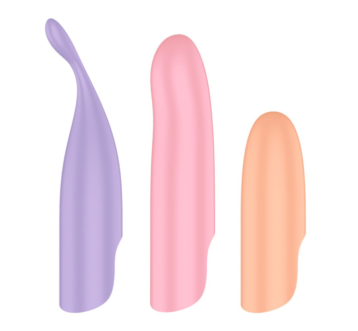 Набор 4-в-1 Satisfyer Playful Four, вибратор и 4 насадки, 12 режимов