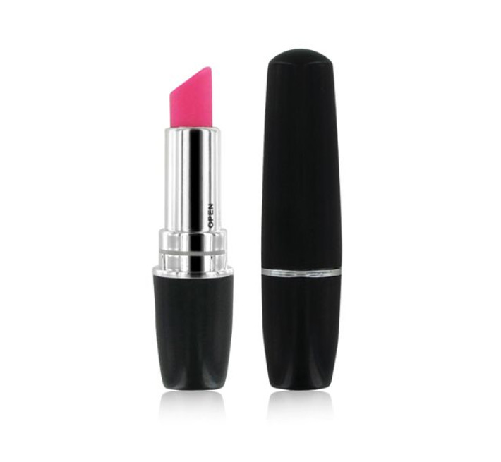 Романтичний набір Rianne S: Kit d'Amour: віброкуля, пір'їнка, маска, чохол-косметичка Чорний/рожевий