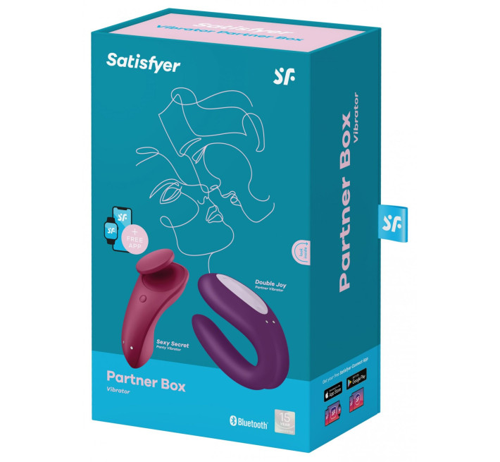 Набір Satisfyer Partner Box 1 (вібратор для пар Double Joy + вібратор у трусики Sexy Secret)