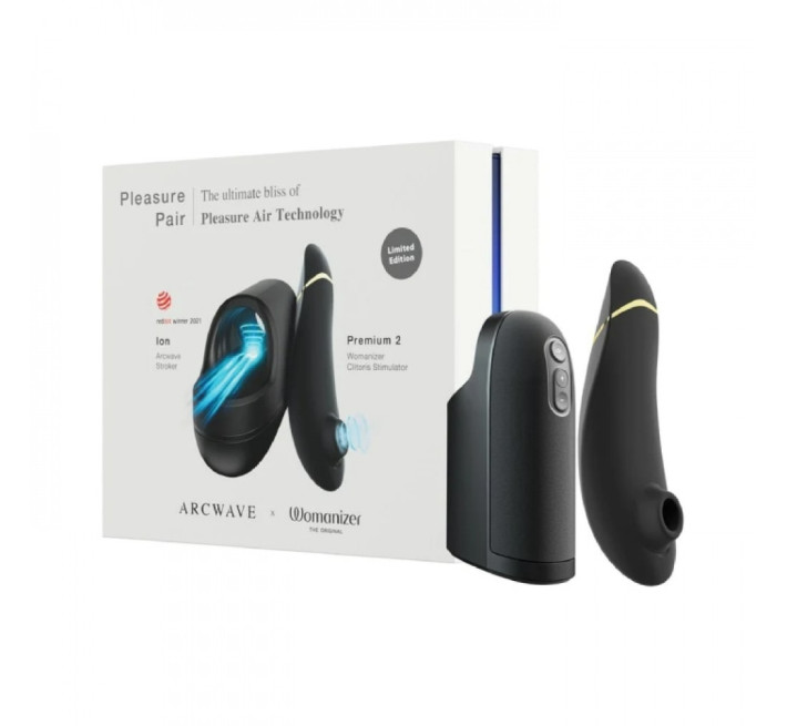 Набір для пар мастурбатор Arcwave Ion + Womanizer Premium 2 Black, Pleasure Pair