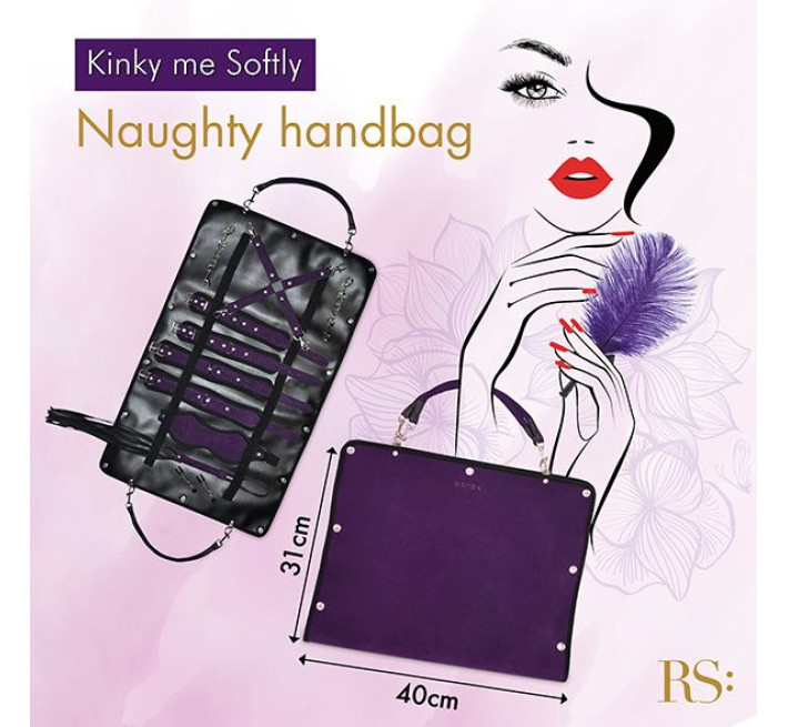 Подарунковий набір для BDSM RIANNE S - Kinky Me Softly Фіолетовий: 8 предметів для задоволення