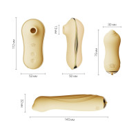 Набір 3в1 Zalo — UNICORN Set Yellow, віброяйце, пульсатор, вакуумний стимулятор Набір 3в1 Zalo — UNICORN Set Yellow, віброяйце, пульсатор, вакуумний стимулятор