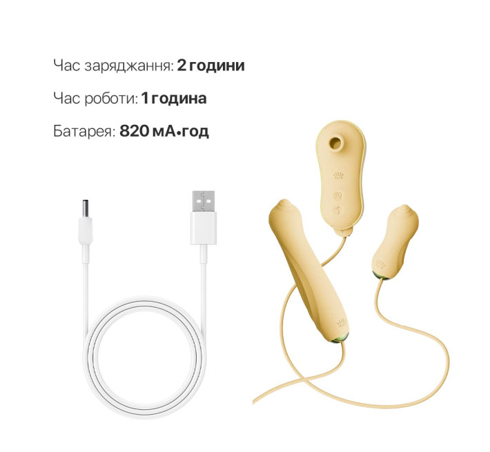 Набір 3в1 Zalo — UNICORN Set Yellow, віброяйце, пульсатор, вакуумний стимулятор