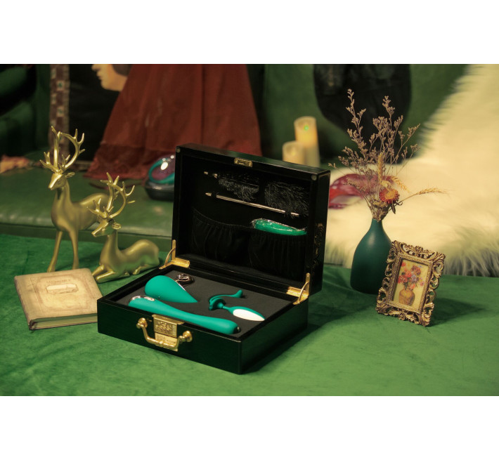 Набір Knight Jenay Pandora Box: вакуумний вібратор, вібратор з камерою, віброяйце, лоскітка, стрічка