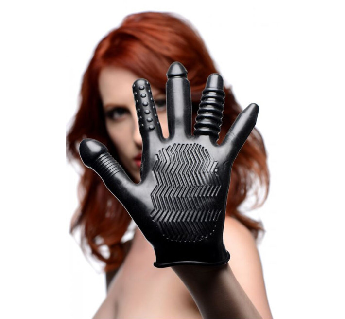 Рукавичка з різними текстурами Master Series Pleasure Poker Textured Glove