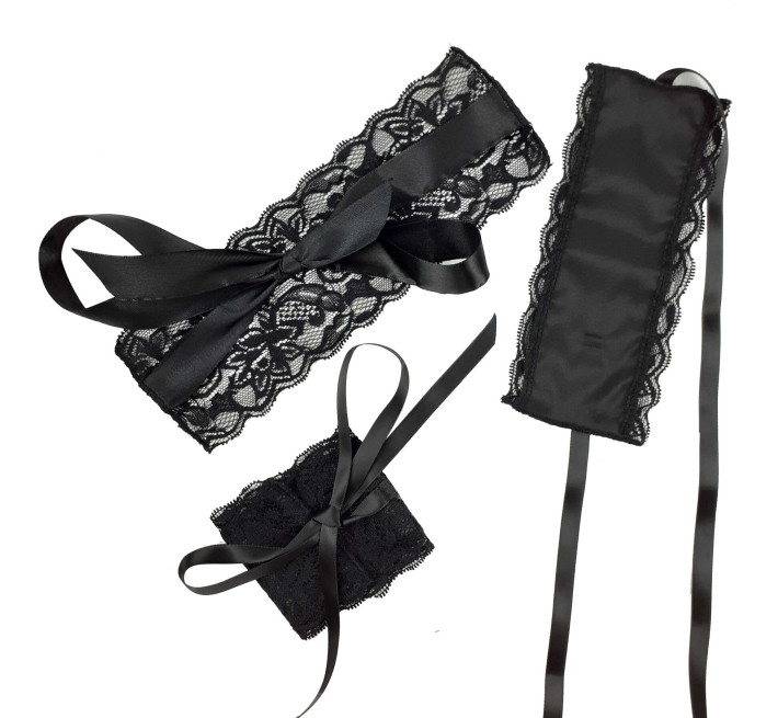 Эротический набор Art of Sex повязка на глаза и наручники Blindfold and Handcuffs Aria