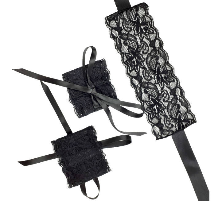 Эротический набор Art of Sex повязка на глаза и наручники Blindfold and Handcuffs Aria