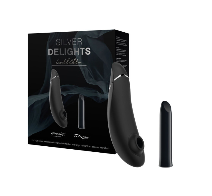 Преміальний подарунковий набір Silver Delights Collection: Womanizer Premium та We-Vibe Tango