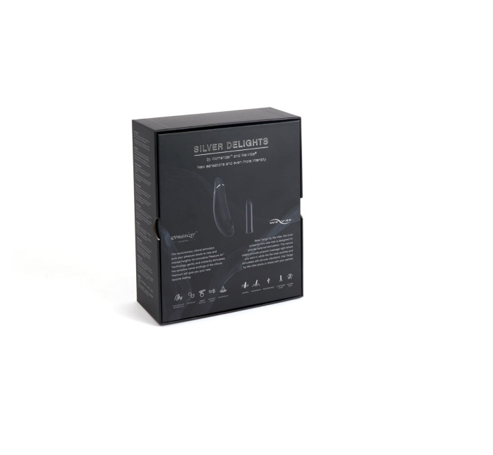 Преміальний подарунковий набір Silver Delights Collection: Womanizer Premium та We-Vibe Tango