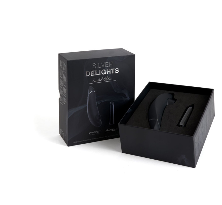 Преміальний подарунковий набір Silver Delights Collection: Womanizer Premium та We-Vibe Tango