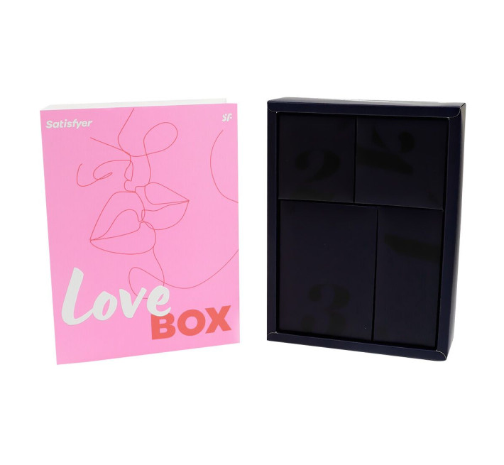 Подарунковий набір Satisfyer Love Box, іграшка для нього та для неї, білизна, мішечок для зберігання