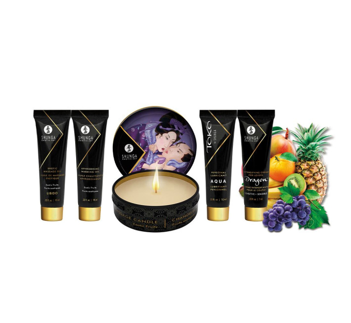 Подарочный набор Shunga Geishas Secrets – Exotic Fruits для шикарной ночи вдвоем