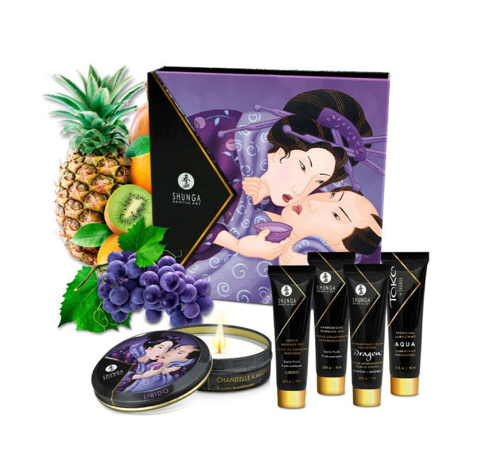 Подарочный набор Shunga Geishas Secrets – Exotic Fruits для шикарной ночи вдвоем