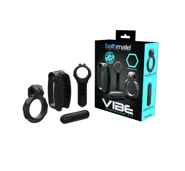 Вибронабор Bathmate Vibe Endurance Kit, 3 игрушки + вибропуля + лубрикант 93 мл