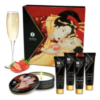 Подарунковий набір Shunga GEISHAS SECRETS Sparkling Strawberry Wine: для шикарної ночі вдвох