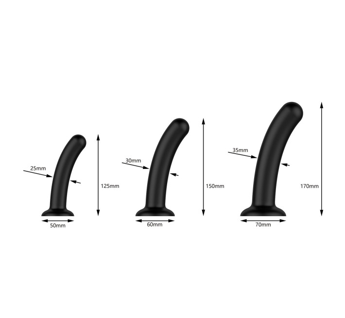 Набір дилдо Nexus Dilating Set (17см, 15см, 12,5см)