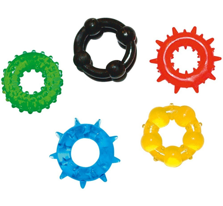 Набір You2Toys ерекційних кілець Секс марафон Червоний/Жовтий