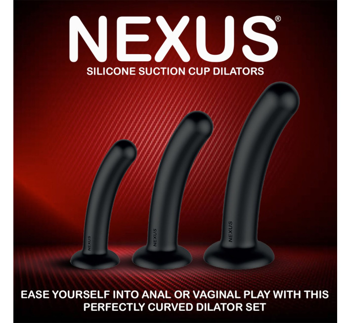 Набір дилдо Nexus Dilating Set (17см, 15см, 12,5см)