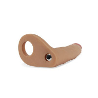 Насадка для подвійного проникнення LoveToy The Ultra Soft Double Sleeve 6 Vibro Тілесна