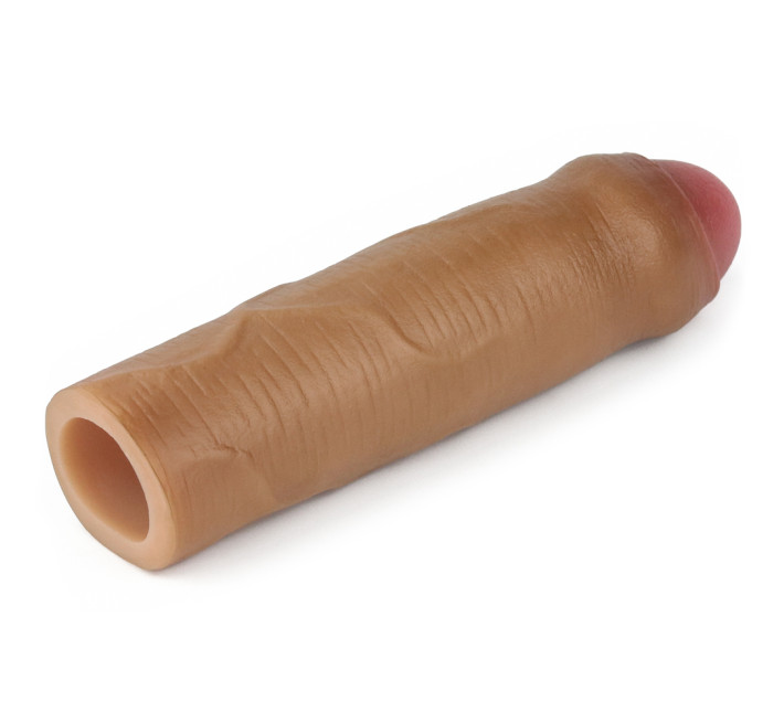 Насадка на член LoveToy Revolutionary Silicone Nature Extender Add 1 Brown 140