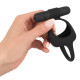 Ерекційне кільце You2Toys Velvets Cock & Ball Ring vibrierender Penisund Hodenring Чорне