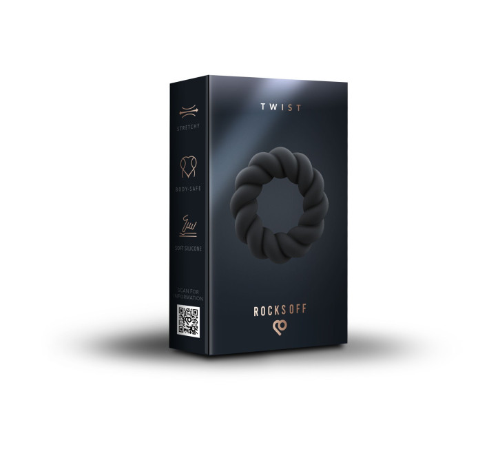 Ерекційне кільце Rocks Off Twist, діаметр 3 см, щільне