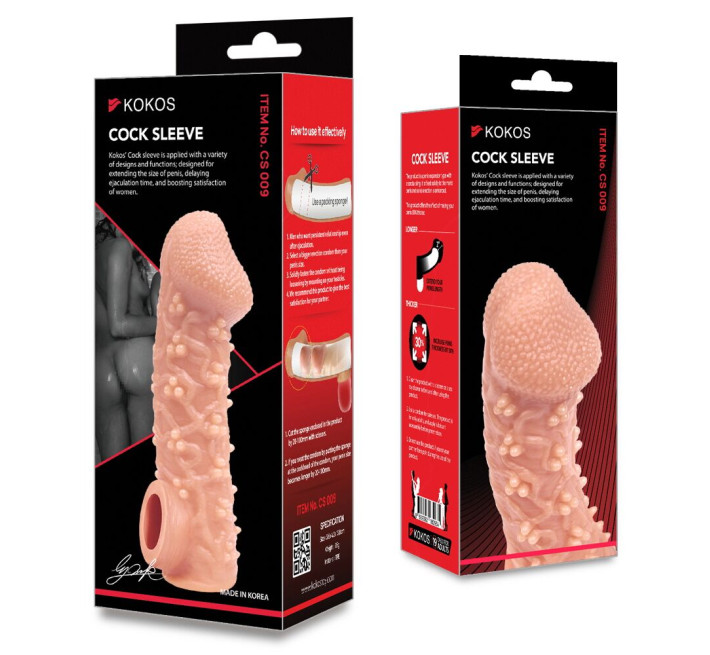 Насадка на член Kokos Cock Sleeve CS 009 M