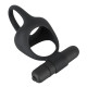 Ерекційне кільце You2Toys Velvets Cock & Ball Ring vibrierender Penisund Hodenring Чорне