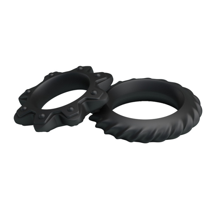 Эрекционные кольца LyBaile Ring Flowering 2x Rings Черные