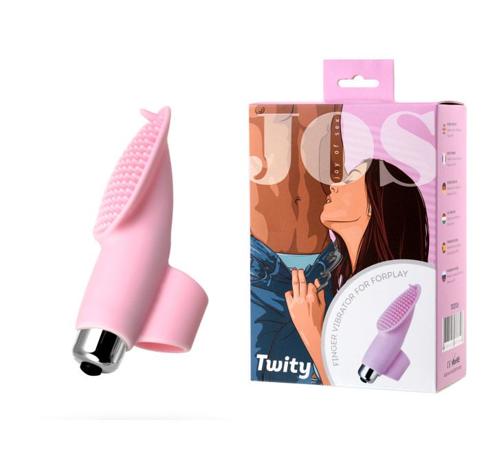Вибронасадка на палец Toyfa JOS Twity Розовая