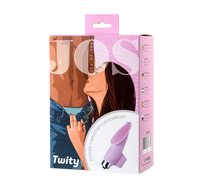 Вибронасадка на палец Toyfa JOS Twity Розовая