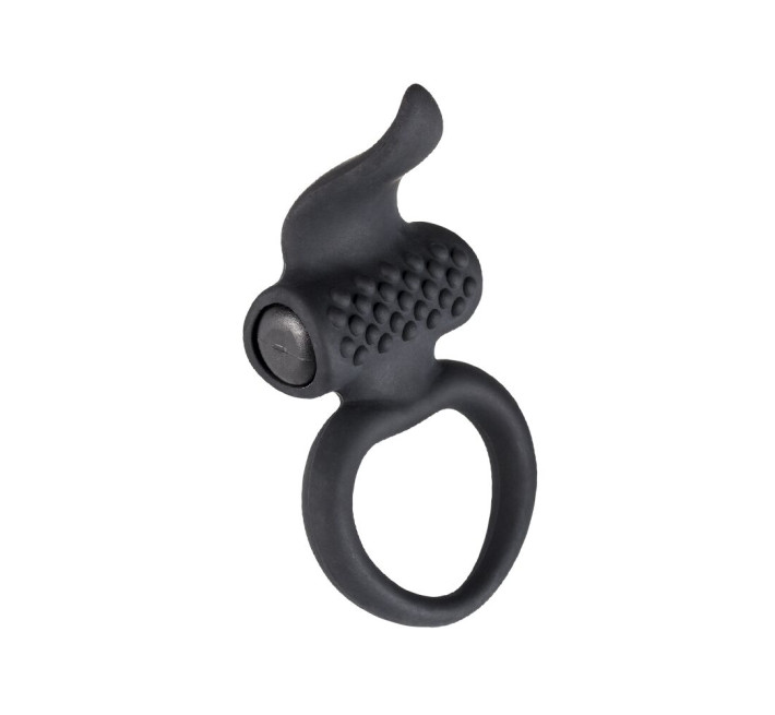 Ерекційне кільце Adrien Lastic Lingus Black з вібрацією