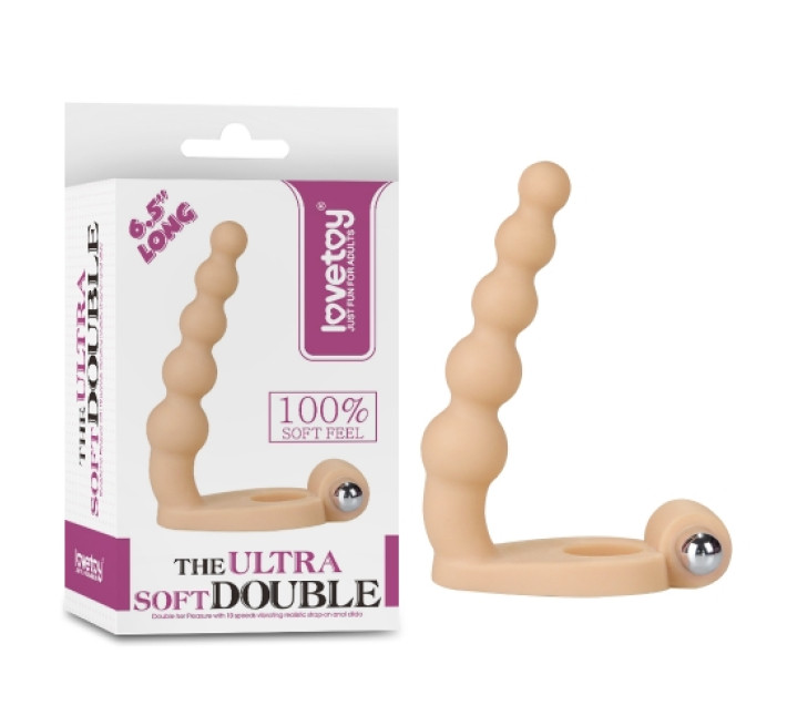 Насадка для двойного проникновения LoveToy The Ultra Soft Bead 6.5