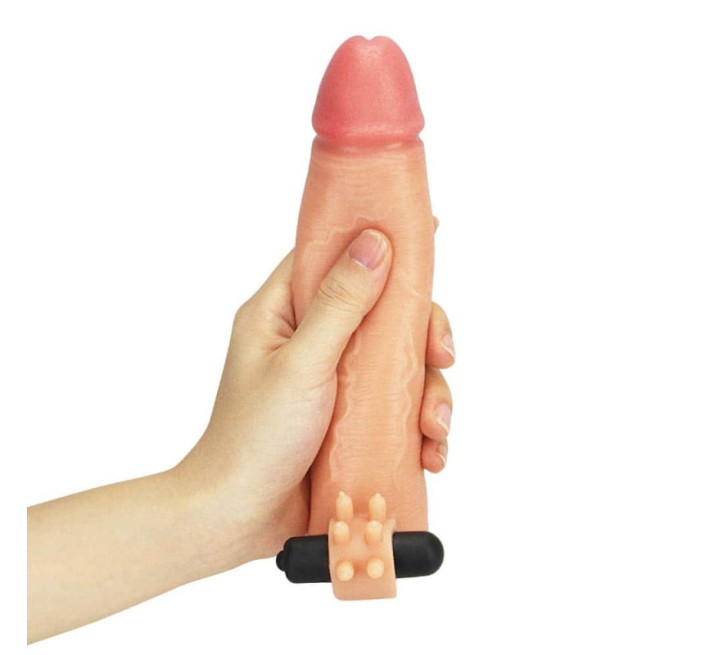 Насадка на член LoveToy Vibrating Nature Extender Add 2