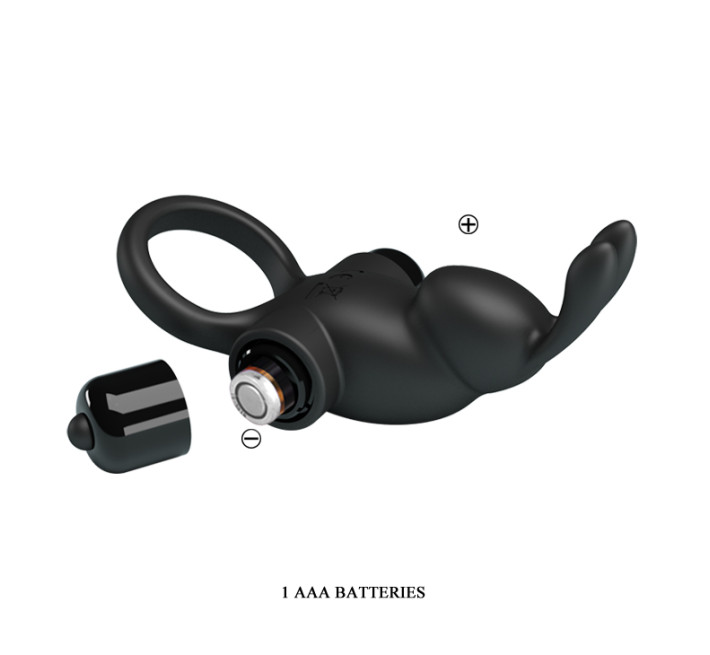 Эрекционное кольцо Pretty Love Vibrant Penis Ring I Black