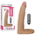 Насадка для подвійного проникнення LoveToy The Ultra Soft Double Sleeve 6 Vibro Тілесна