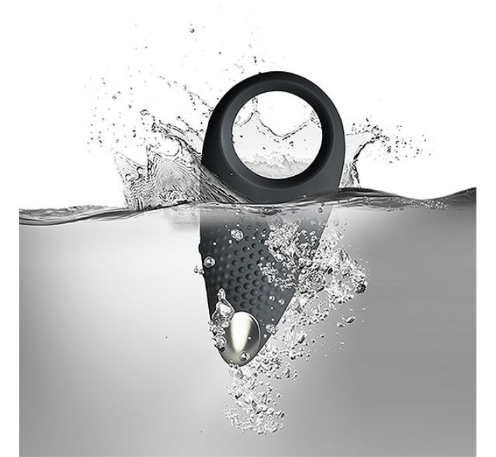 Эрекционное кольцо с вибрацией Rocks Off Empower Черное