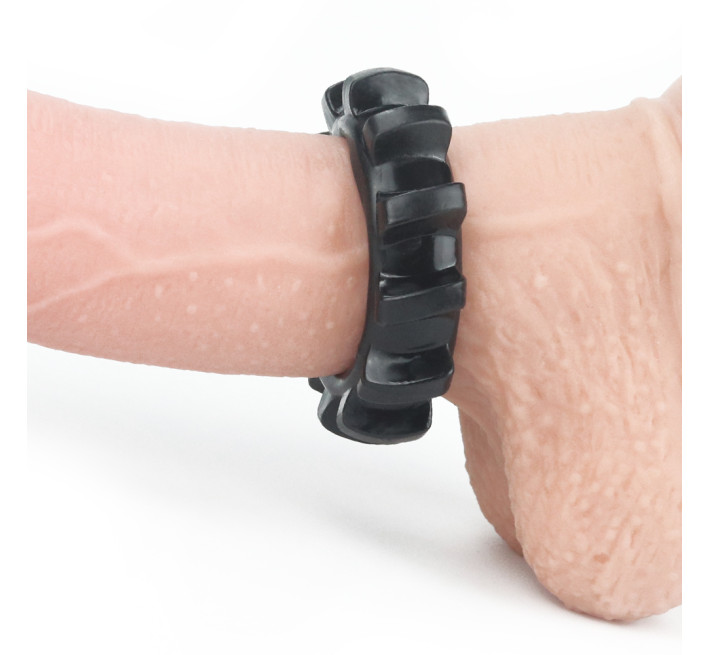 Эрекционное кольцо LoveToy Power Plus Cockring 3 Черное