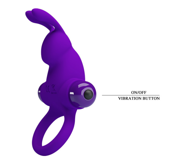 Эрекционное кольцо Pretty Love Vibrant Penis Ring I Purple