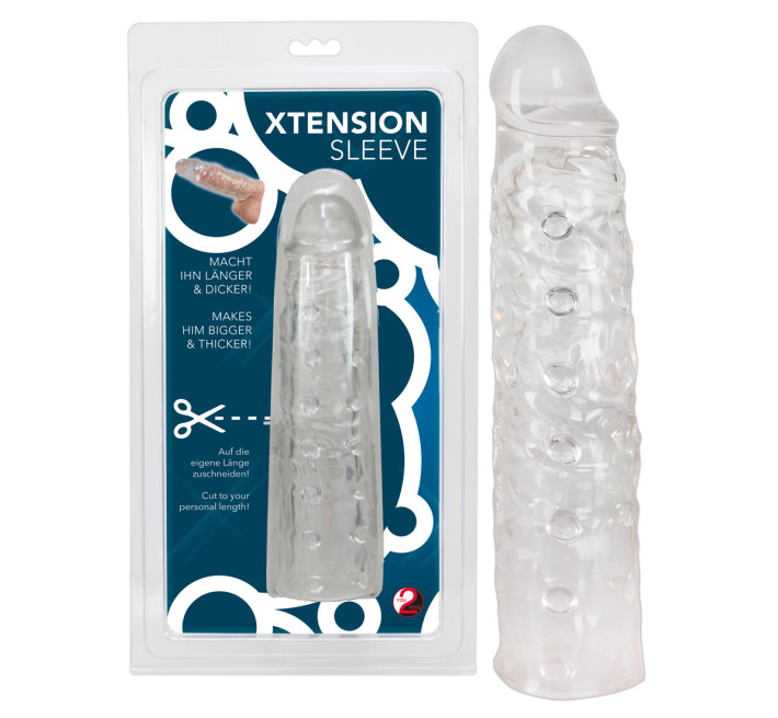 Насадка на член You2Toys XTension Sleeve transparent Прозора