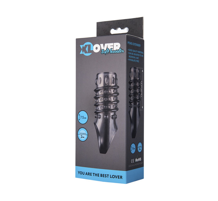 Насадка на член Toyfa XLOVER Чорна 748017