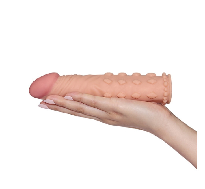 Насадка на член LoveToy Pleasure X-Tender Add 2 Телесная 159