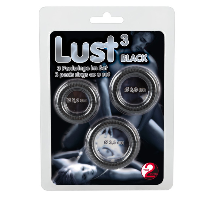 Набір ерекційних кілець You2Toys Lust 3 Black