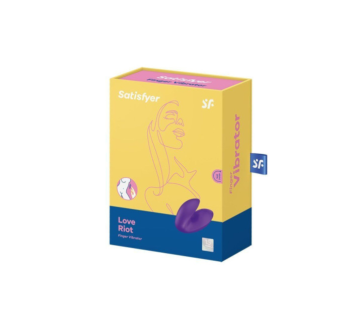 Вібратор на палець Satisfyer Love Riot Purple, 12 варіантів використання