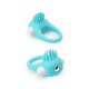 Ерекційне кільце Dreamtoys Lit-Up Silicone Stimu Ring 5 Синє