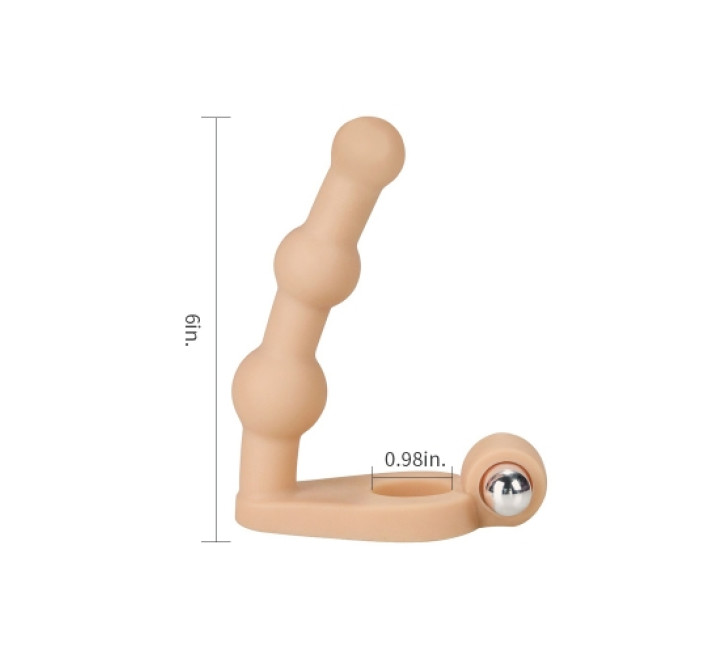 Насадка для подвійного проникнення LoveToy The Ultra Soft Double Bead 6