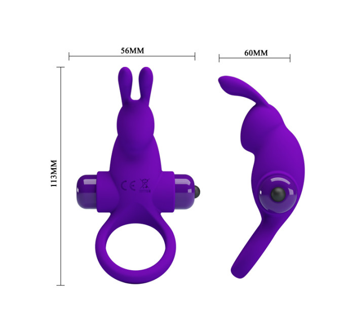 Эрекционное кольцо Pretty Love Vibrant Penis Ring I Purple