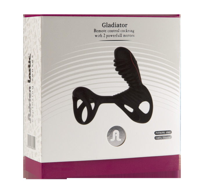 Эрекционное кольцо Adrien Lastic Gladiator с пультом LRS и вибрацией
