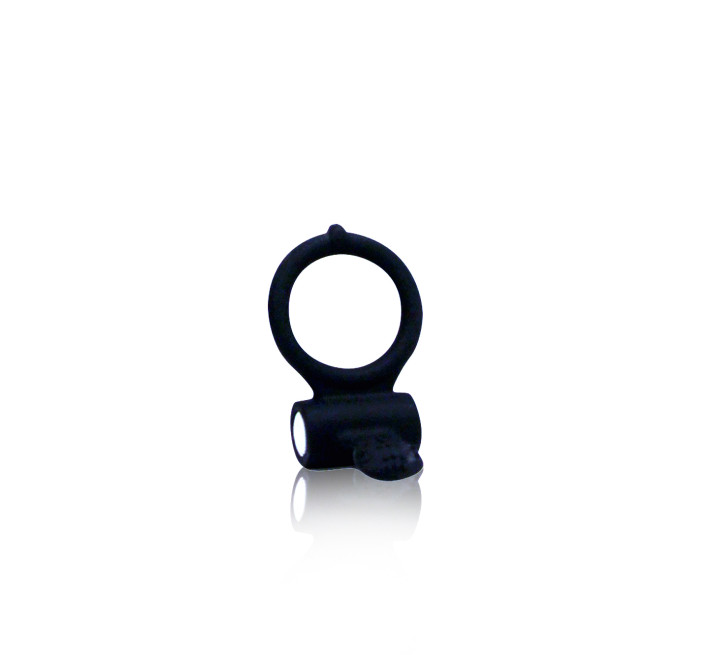 Эрекционное кольцо Marc Dorcel Power Clit Black V2 с вибрацией Черное